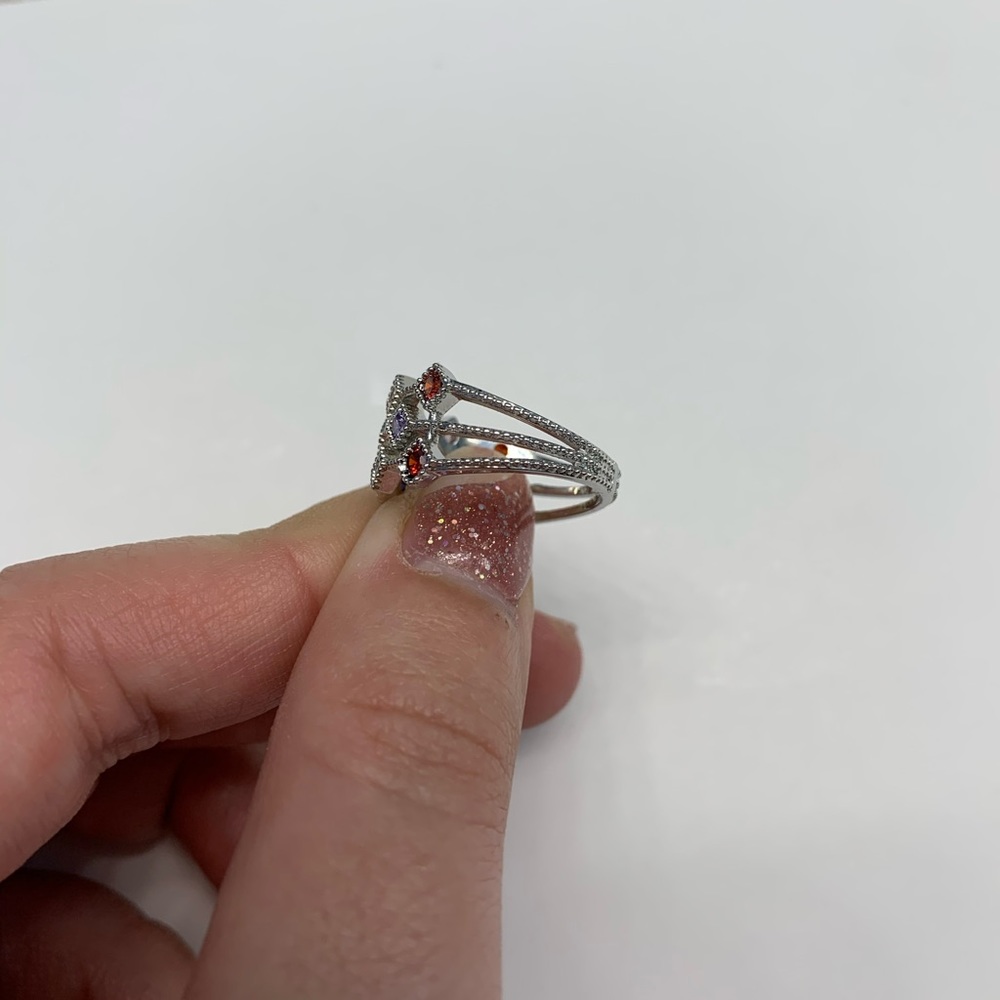 Sapphire, Amethyst, Topaz Ring - Picture 5 of 8